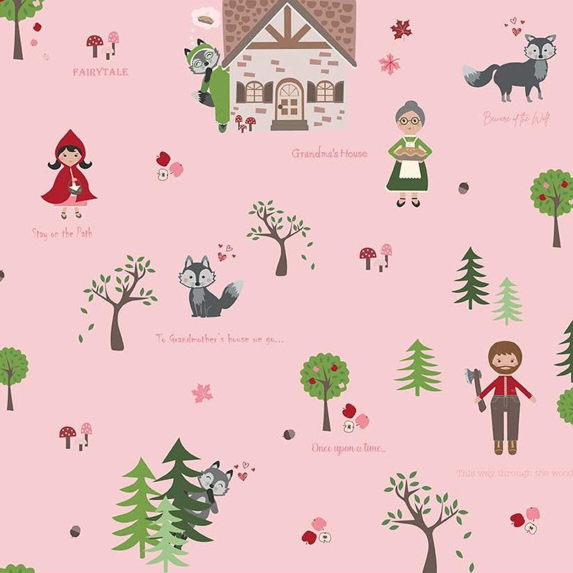 To Grandmother's House - Through the Woods Pink C14370-PINK