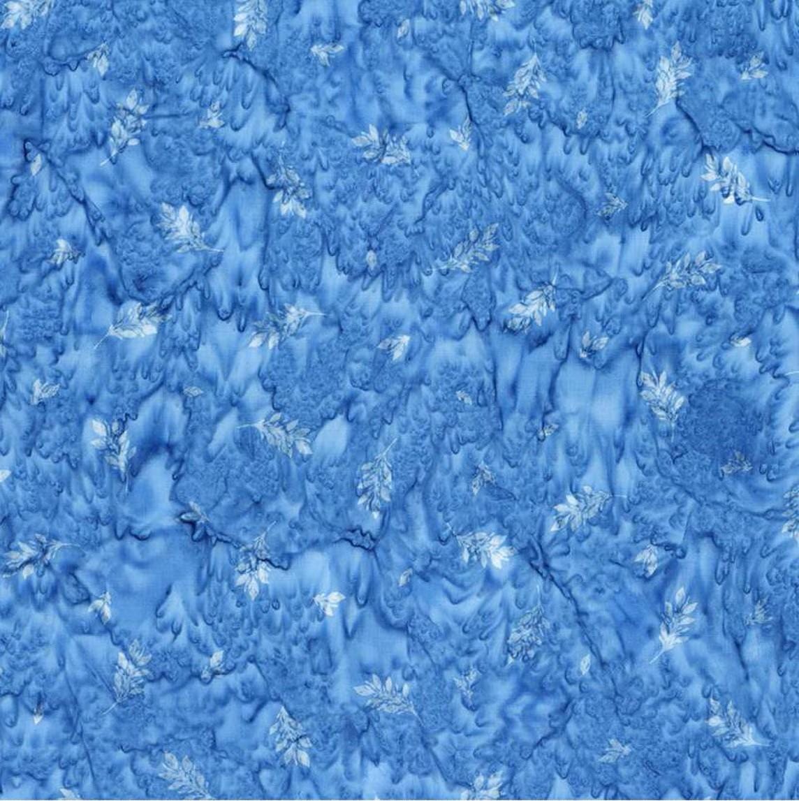 Watercolor Daisies - Ocean Blue BT23244-294