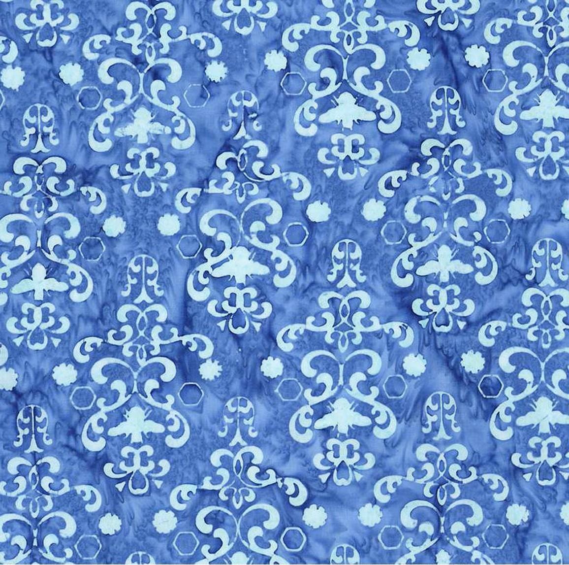 Watercolor Daisies - Ocean Blue BT23241-294