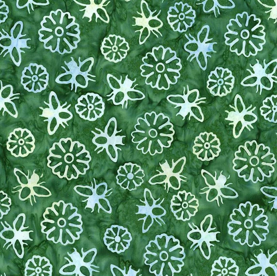 Watercolor Daisies - Vintage Green BT23242-328