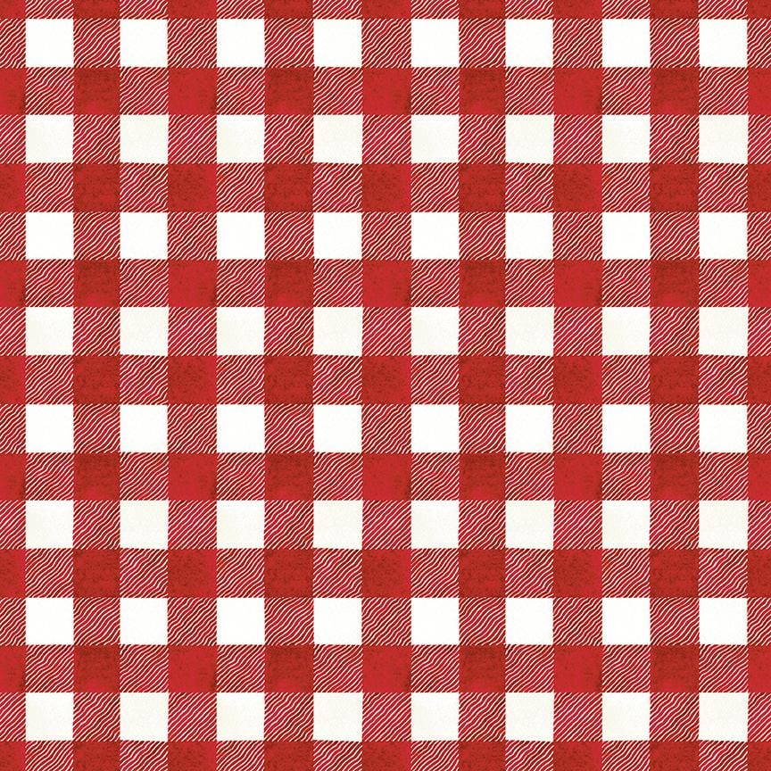 White As Snow - Buffalo Plaid Red C13562-RED