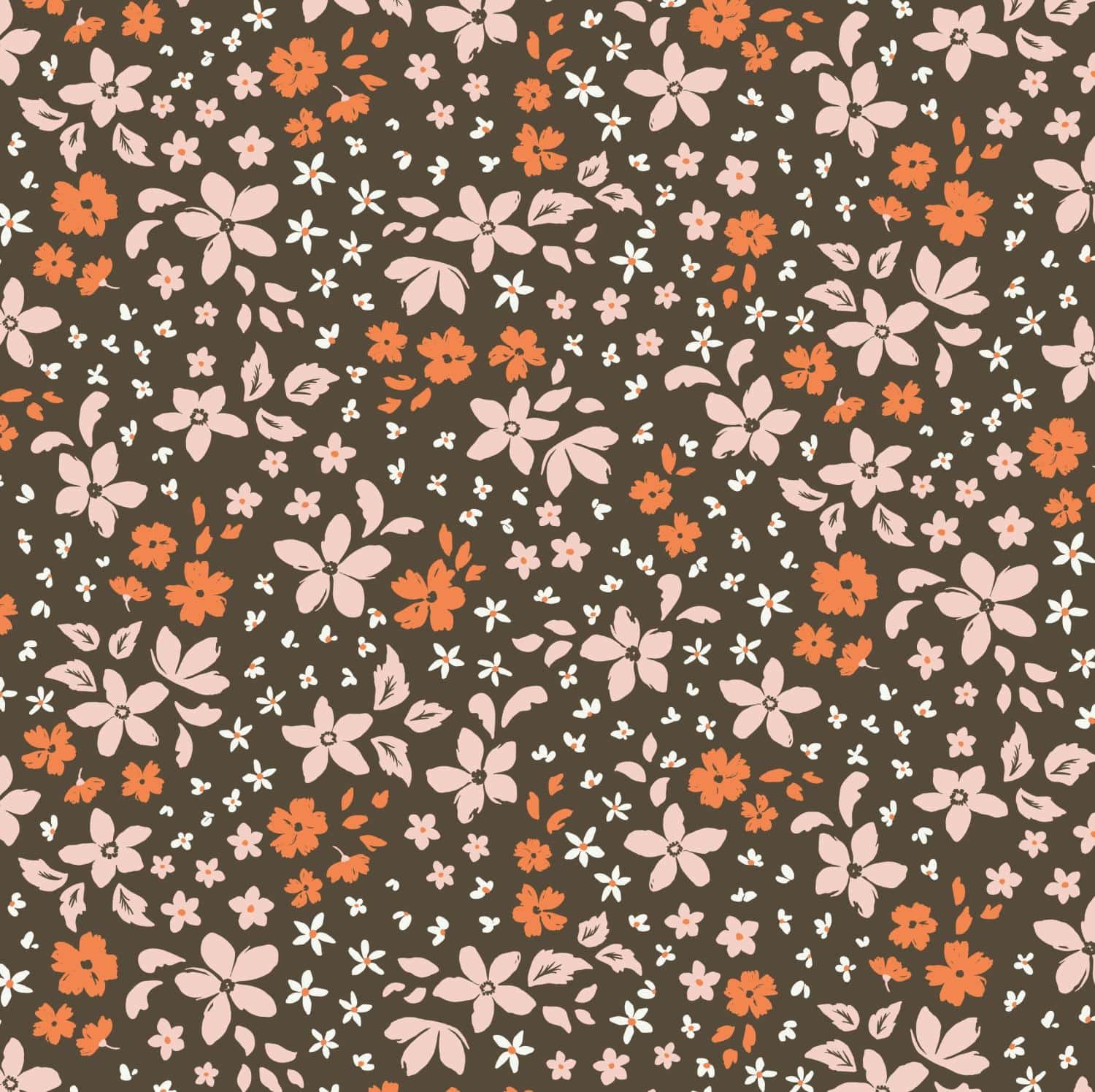 Winged Medley - Petals Brown C15913-BROWN