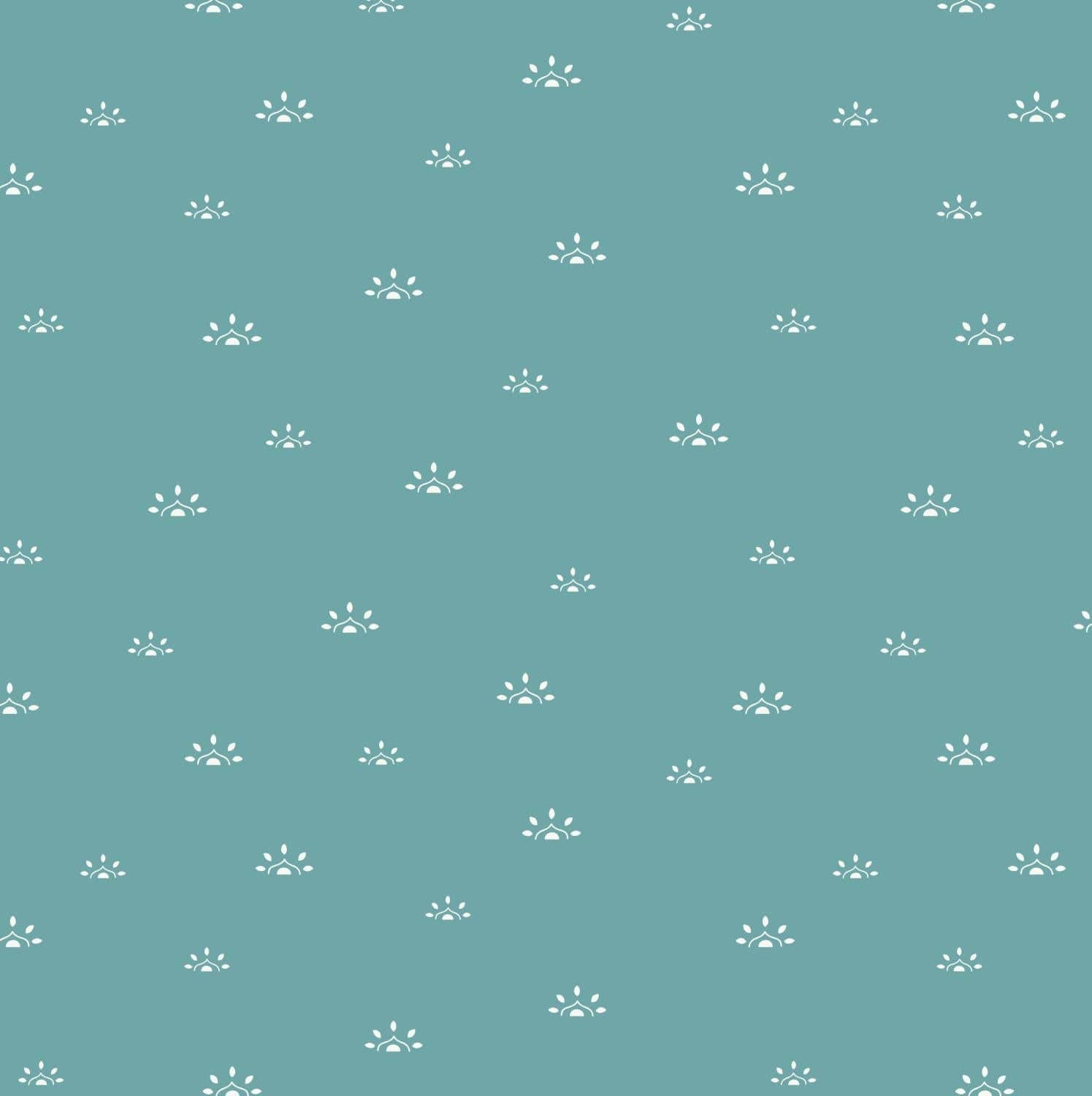 Winged Medley - Woodblock Teal C15915-TEAL