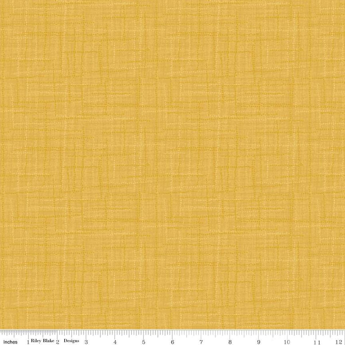 Yellow - Grasscloth Cottons C780-YELLOW