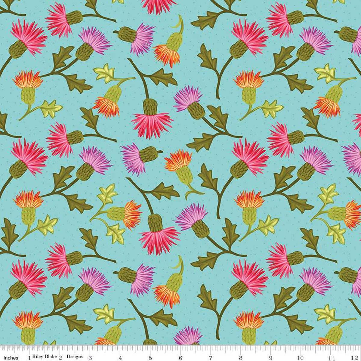 Zinnia's - Thistles Aqua CD16692-AQUA