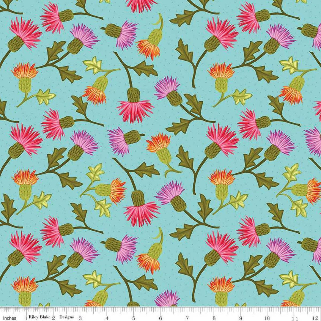 Zinnia's - Thistles Aqua CD16692-AQUA