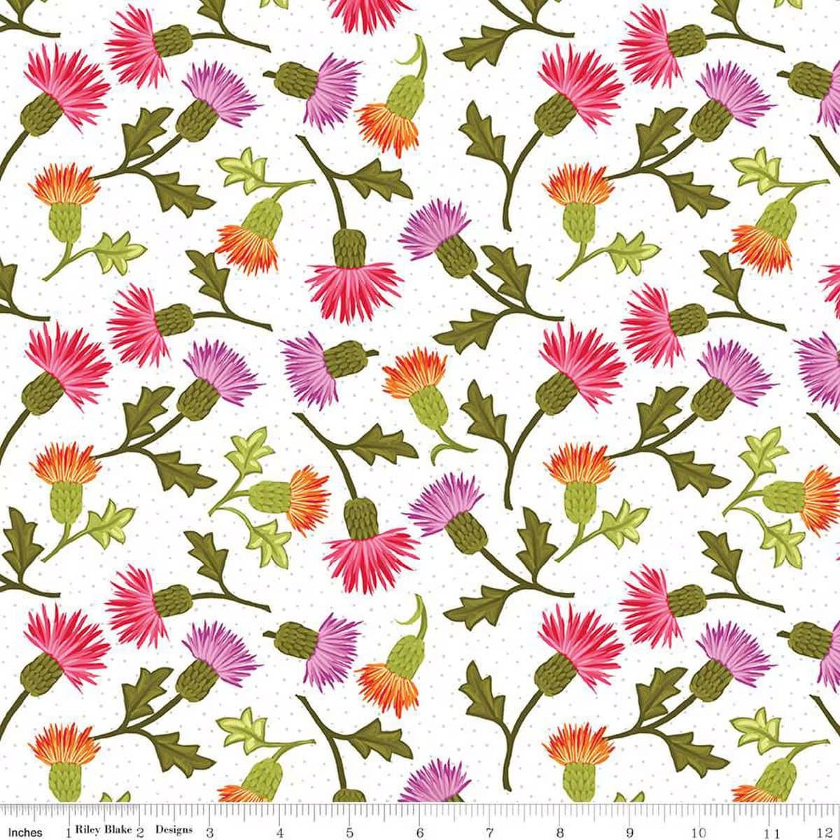 Zinnia's - Thistles White CD16692-WHITE