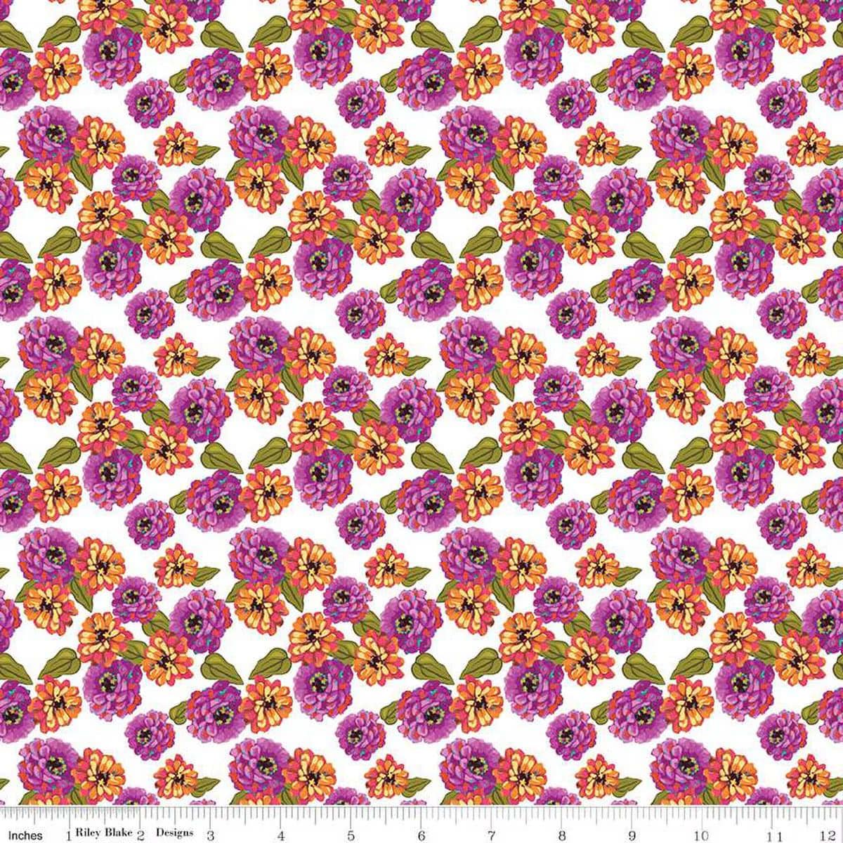 Zinnias - Zinnias White CD16693-WHITE