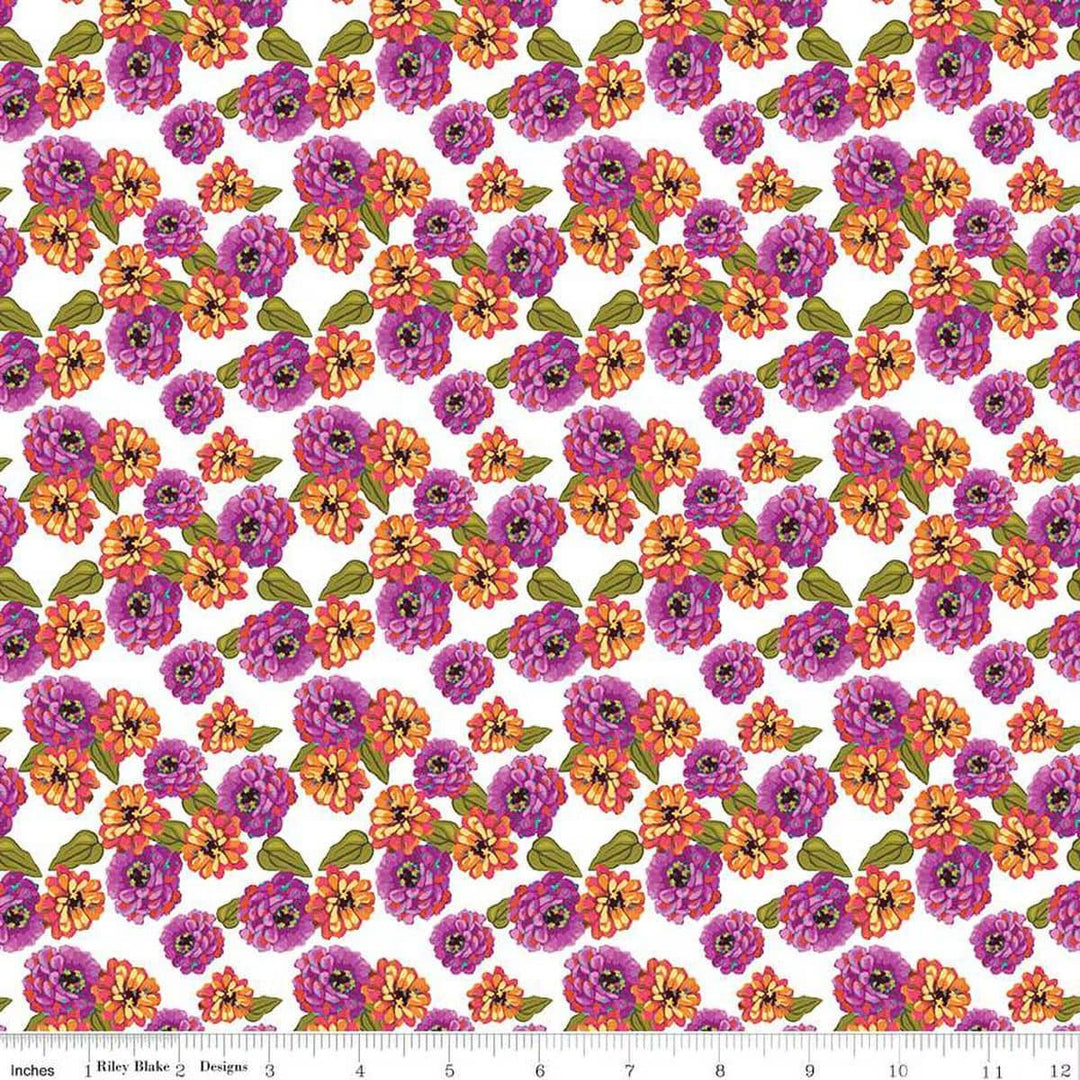 Zinnias - Zinnias White CD16693-WHITE