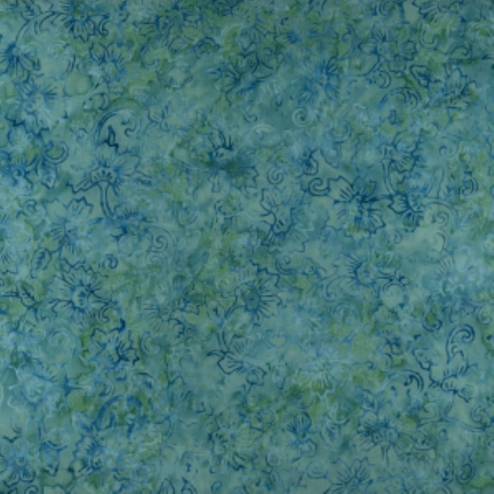 Malam Batiks IX Tropical Summer - Peony Turquoise JB803-TU4B