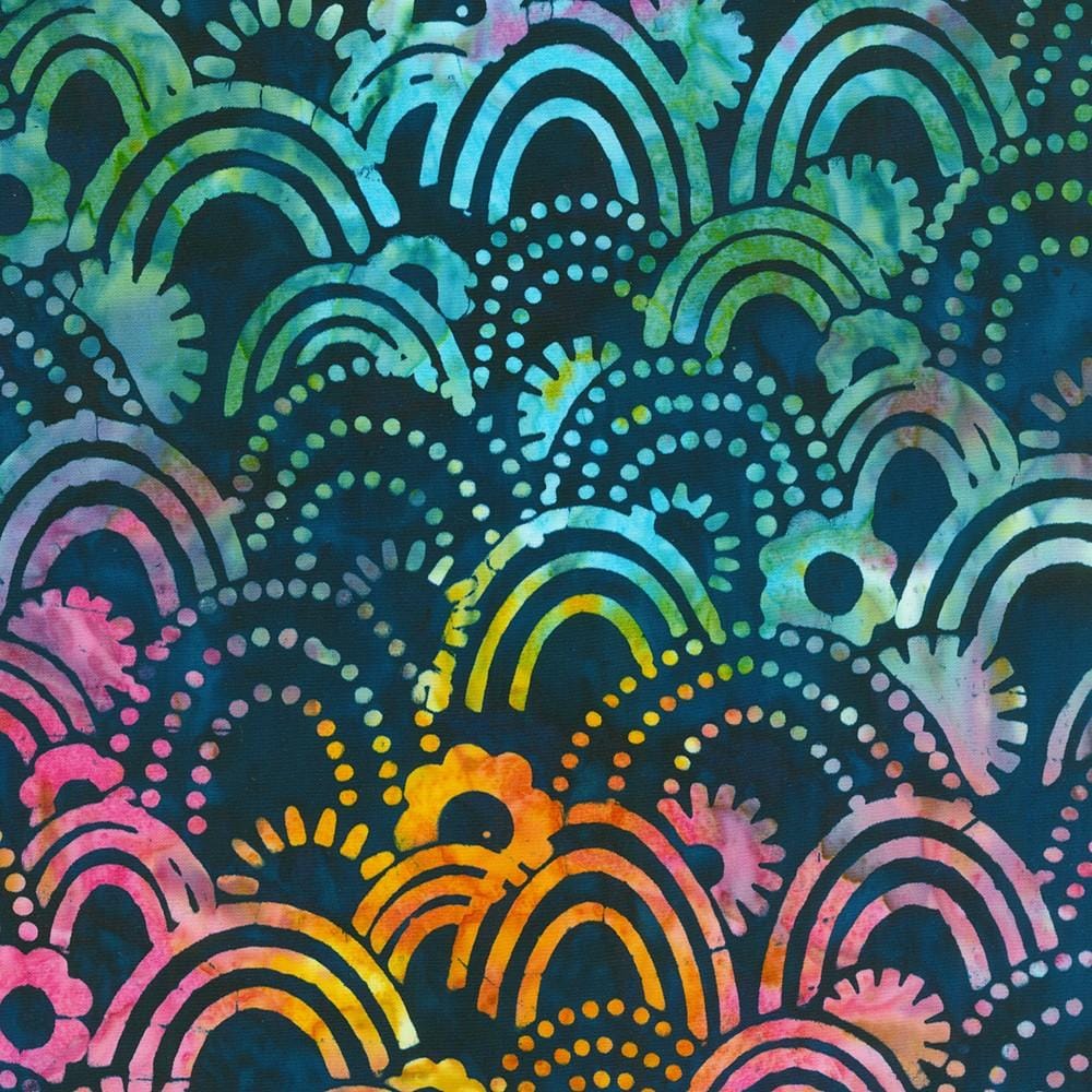 Artisan Batiks: Retro Rainbow - Navy Rainbow SRK-22398-9