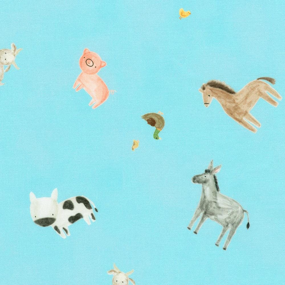 Farm Charm - Blue Animal Print SRKD-23276-63