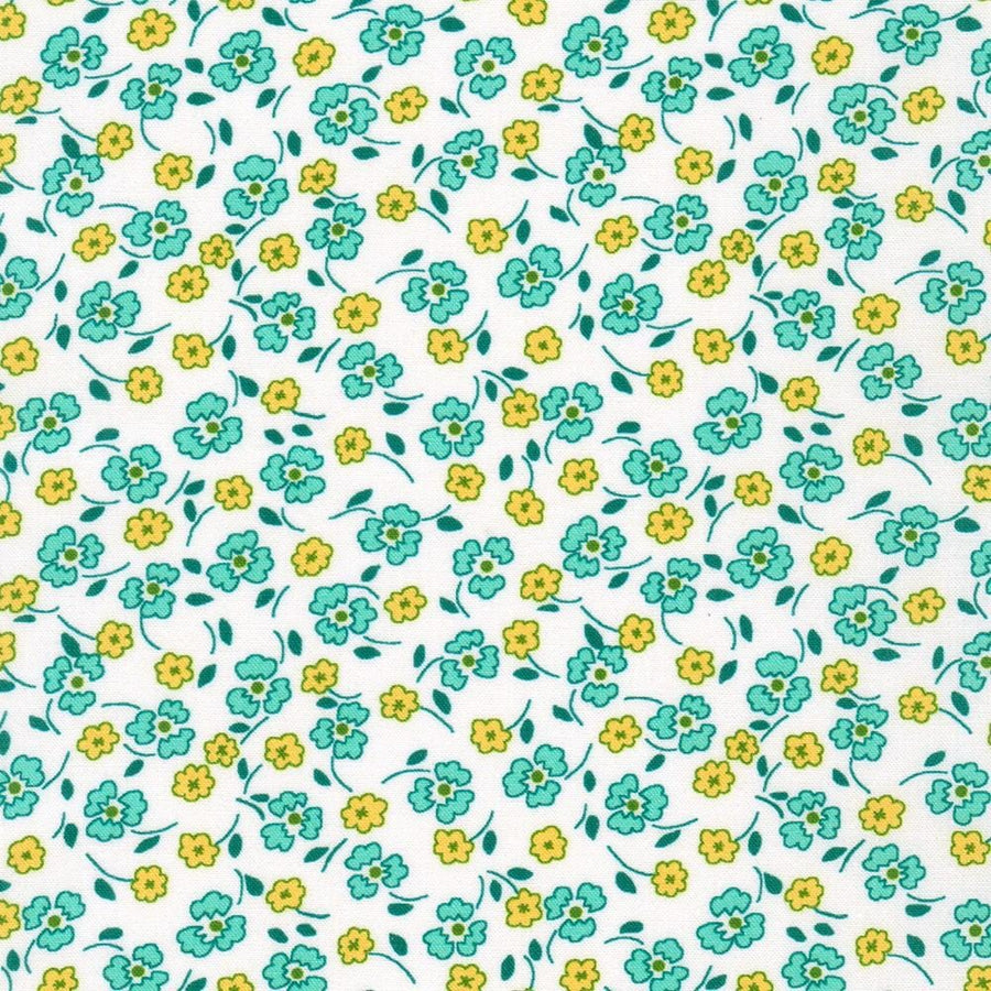 Flowerhouse: Little Blossoms - Azure White FLHD-21887-64