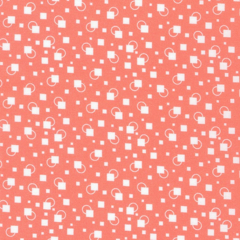 Flowerhouse: Little Blossoms - Orange Geo Dots FLHD-21890-8