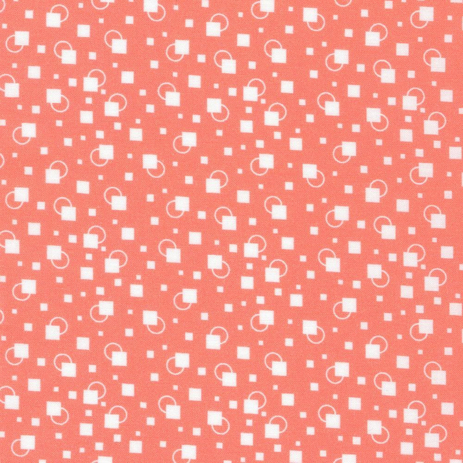 Flowerhouse: Little Blossoms - Orange Geo Dots FLHD-21890-8