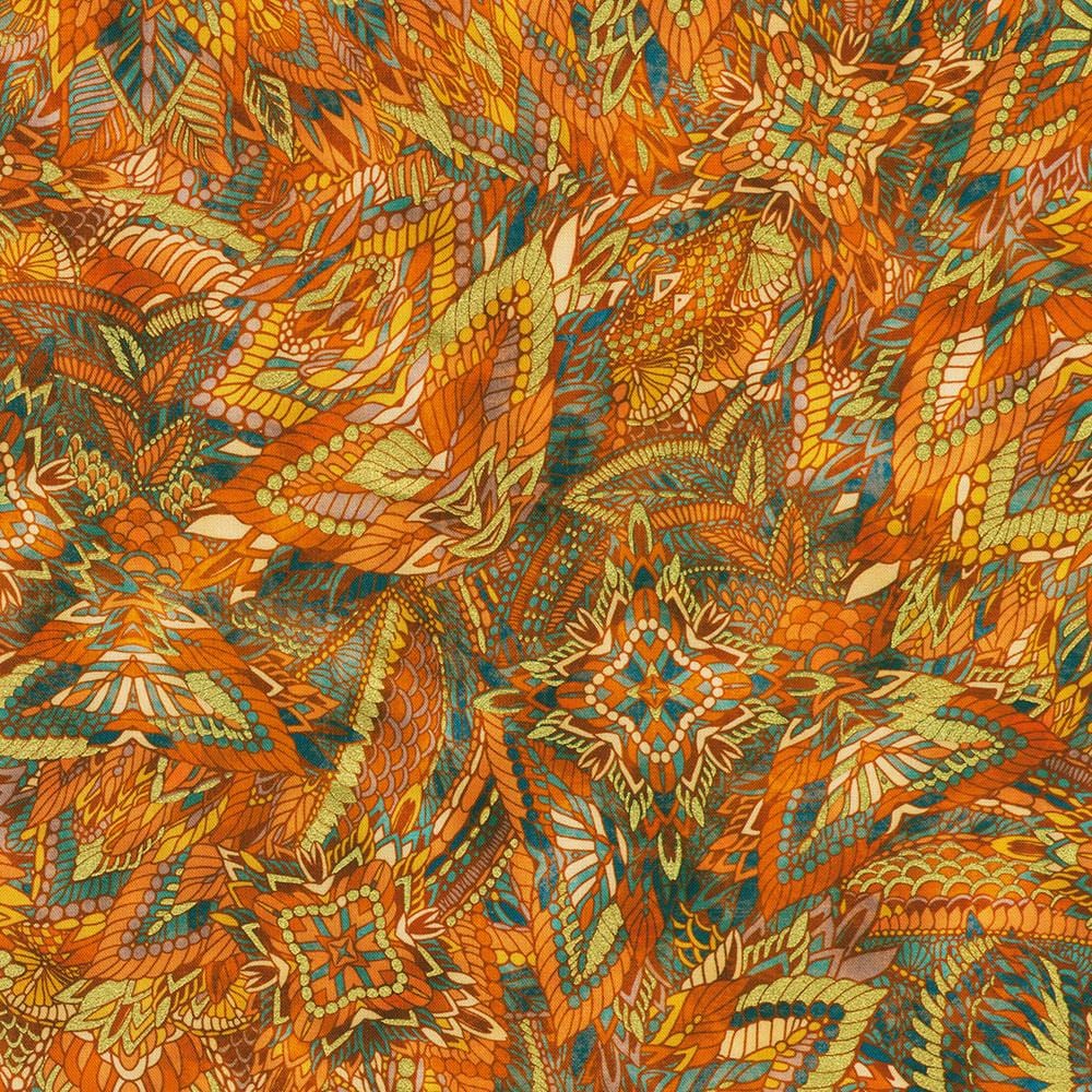 Golden Feathers - Saffron SRKDM-23158-141