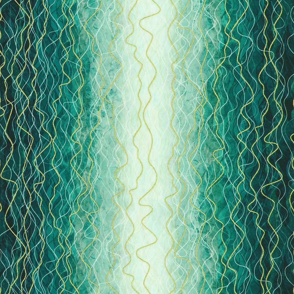 Hill Shine - Teal Zig Zag Abstract RRHDM-23241-213