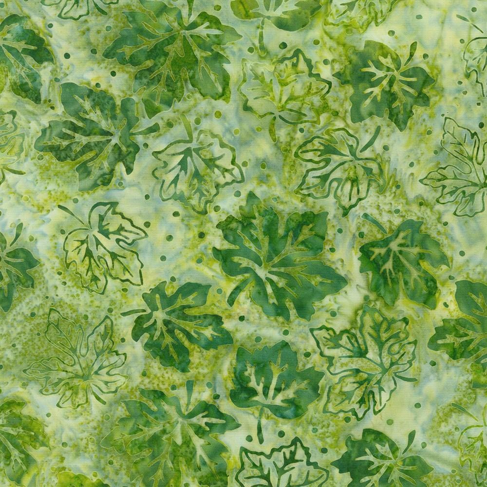 Robert Kaufman - Artisan Batiks: Celebrate Fall - Falling Leaves Green AMD-21130-7