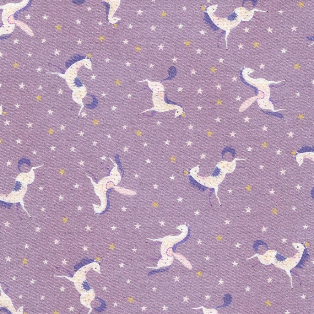 Unicorn Meadow - Tossed Unicorns Lavender AQOD-22417-23