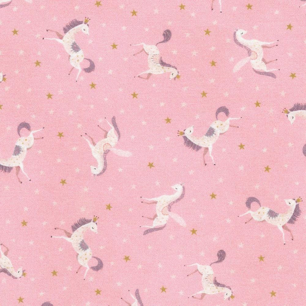 Unicorn Meadow - Tossed Unicorns Pink AQOD-22417-10