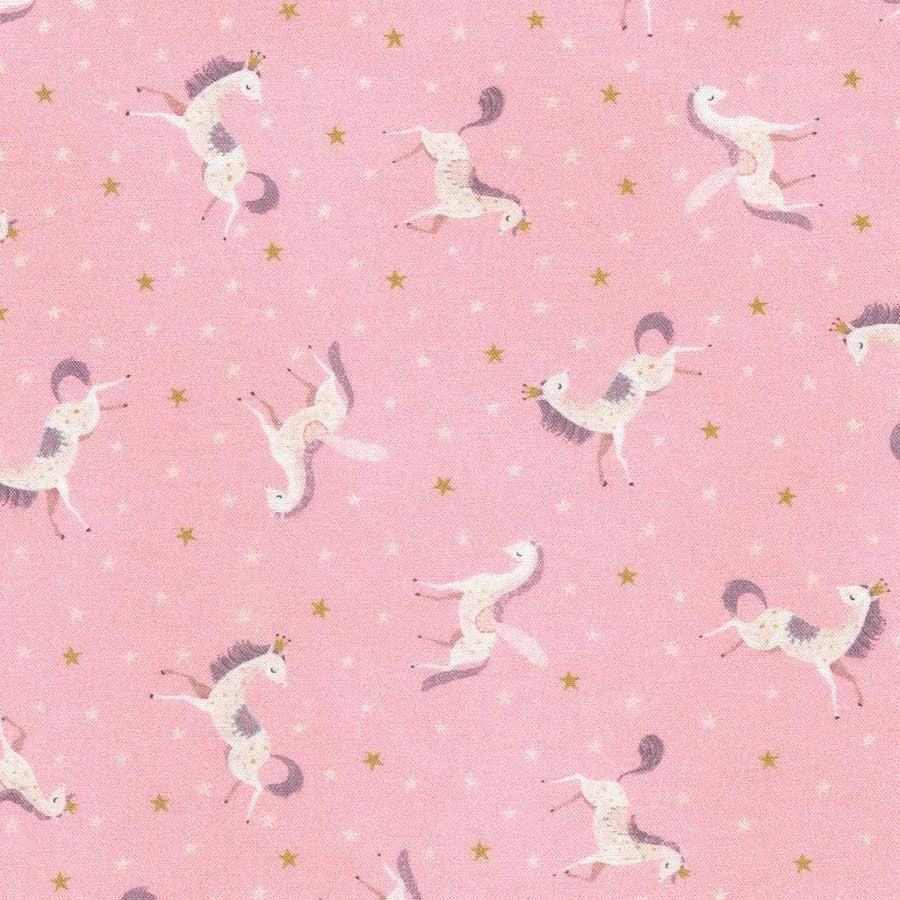 Unicorn Meadow - Tossed Unicorns Pink AQOD-22417-10