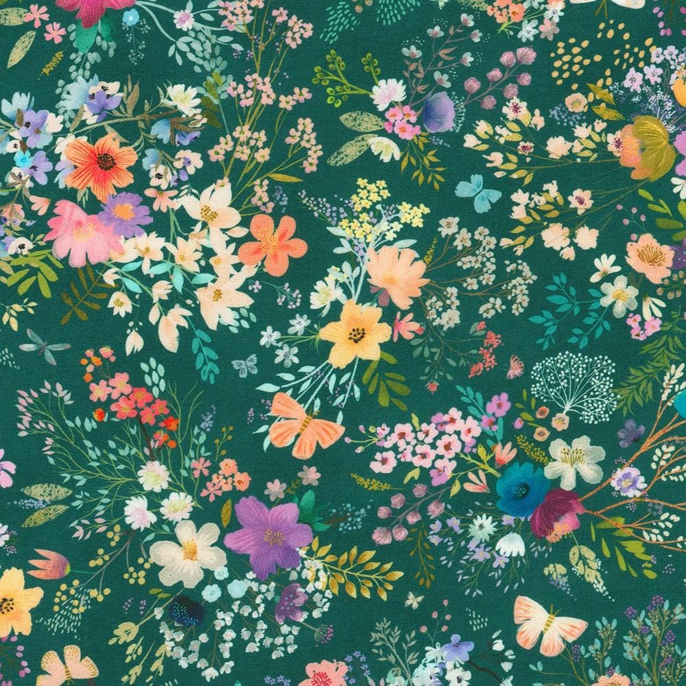 Unicorn Meadow - Wildflowers Teal AQOD-22418-213