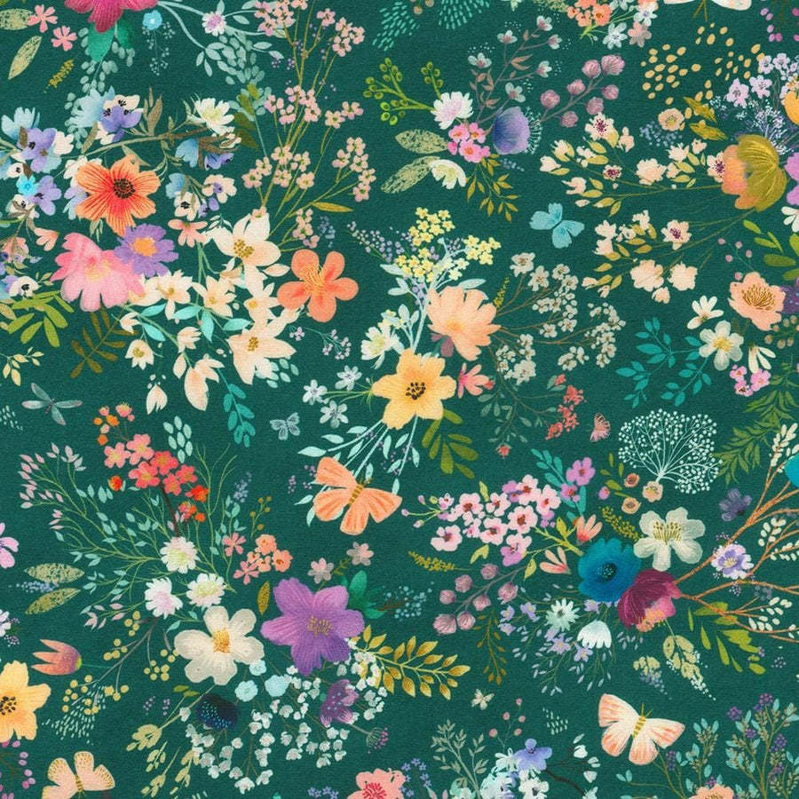 Unicorn Meadow - Wildflowers Teal AQOD-22418-213