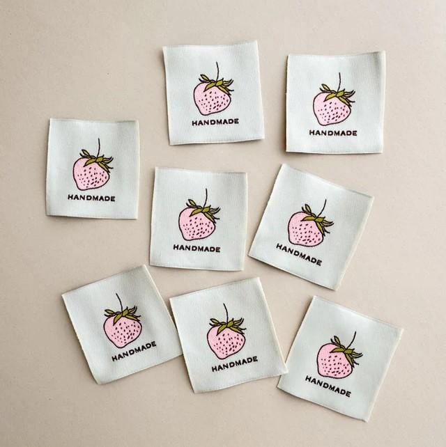 Minki Kim - Pink Strawberry Labels PINKSTWLBL