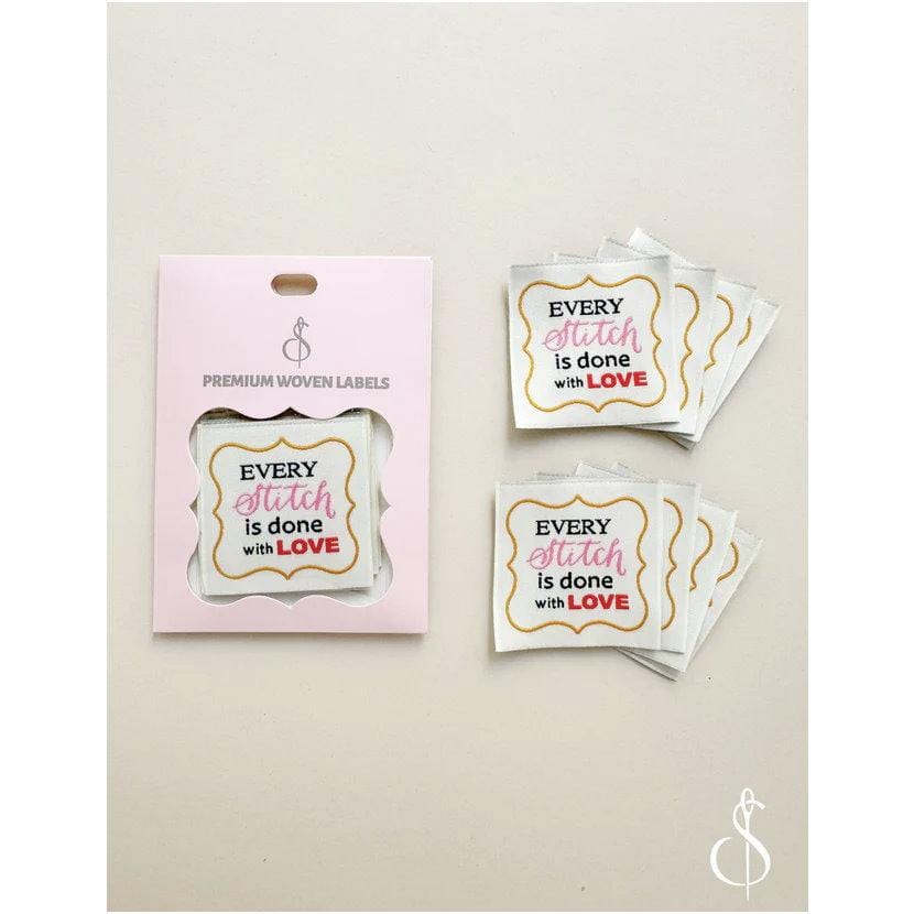 Sewing Illustration - Every Stitch Woven Label EVERYSTITCH