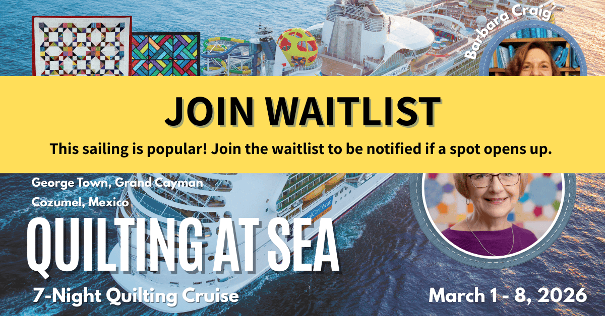 2026 Quilting at Sea Cruise