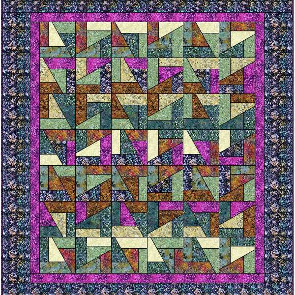 ARABELL SCRAP CRAZY KIT - Quilt Kit 62.5' x 70.25" ARABELLASC-QK