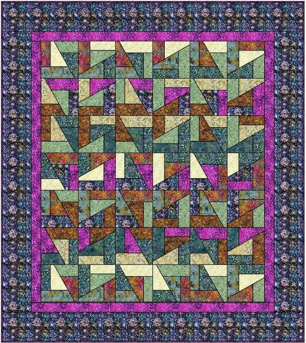 ARABELL SCRAP CRAZY KIT - Quilt Kit 62.5' x 70.25" ARABELLASC-QK