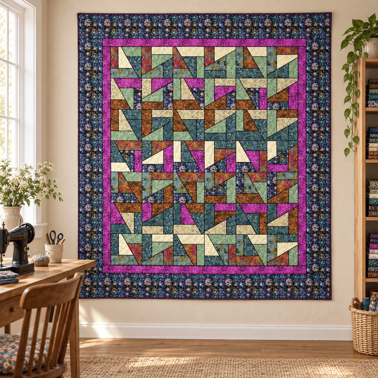Arabella Scrap Crazy Quilt Kit - 62.5' x 70.25" ARABELLASC-QK