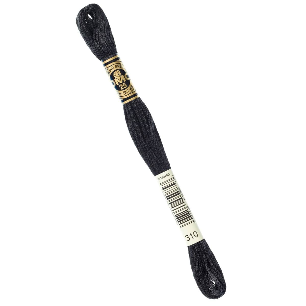Black Embroidery Floss - DMC 117-310
