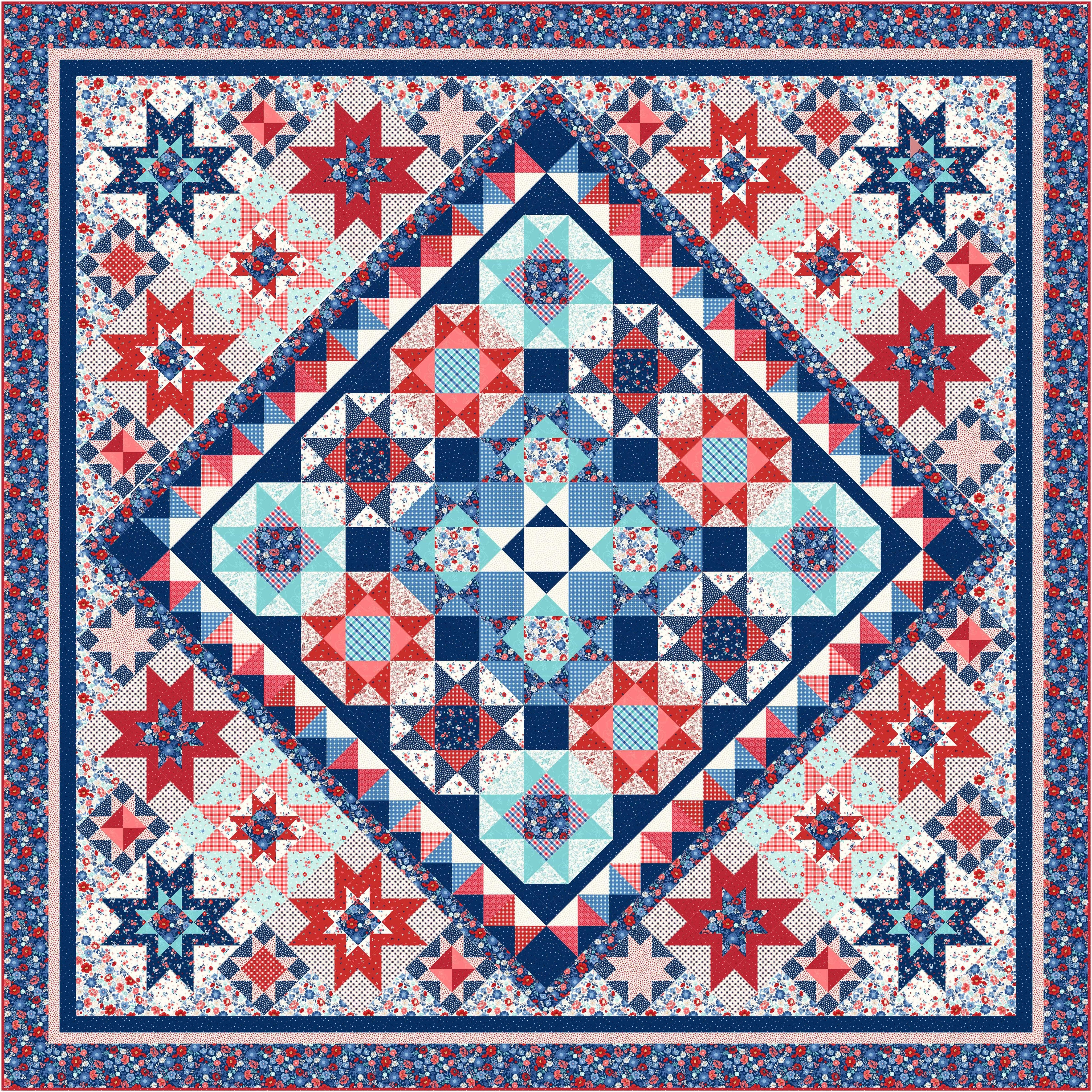 Blooming Beauty 2025 M: 08 - Large Star Blocks H BB25-08