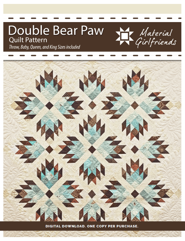 Double Bear Paw Quilt Pattern DBLBPAW-PAT