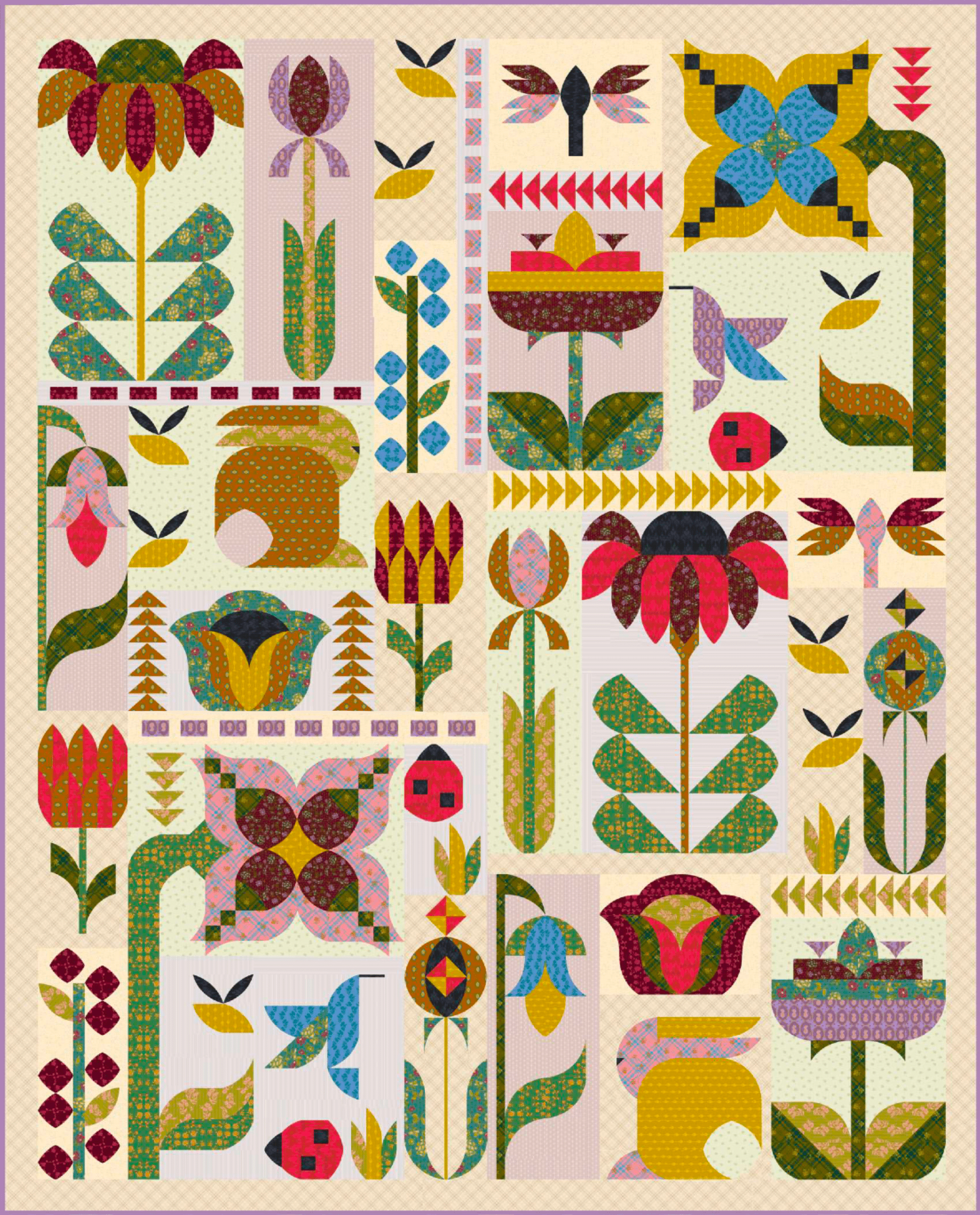 Floral Felicity 2024 M: 13 - Backing FLF24-13