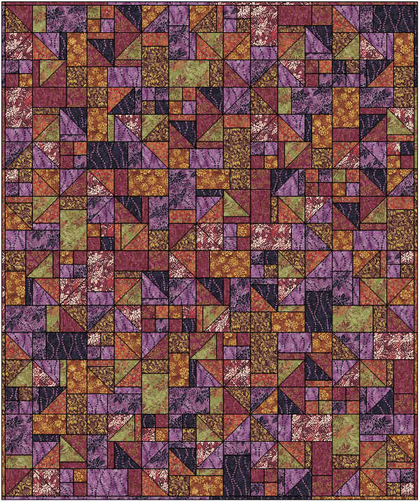 Precut! Gumballs Enchantment Scrappy Quilt Kit Precut! GMBLLSENCHANT-QK