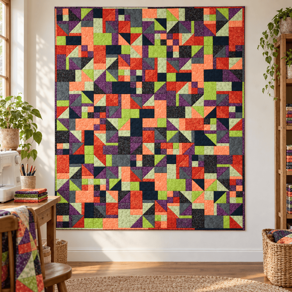Precut! Gumballs Spooky Scrappy Quilt Kit GMBLLSPOOKY-QK