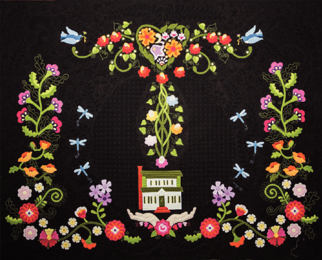 Precut! Love is Spoken Here Applique Quilt Kit - 59" x 72" LVSSPKNHR1-LAQK