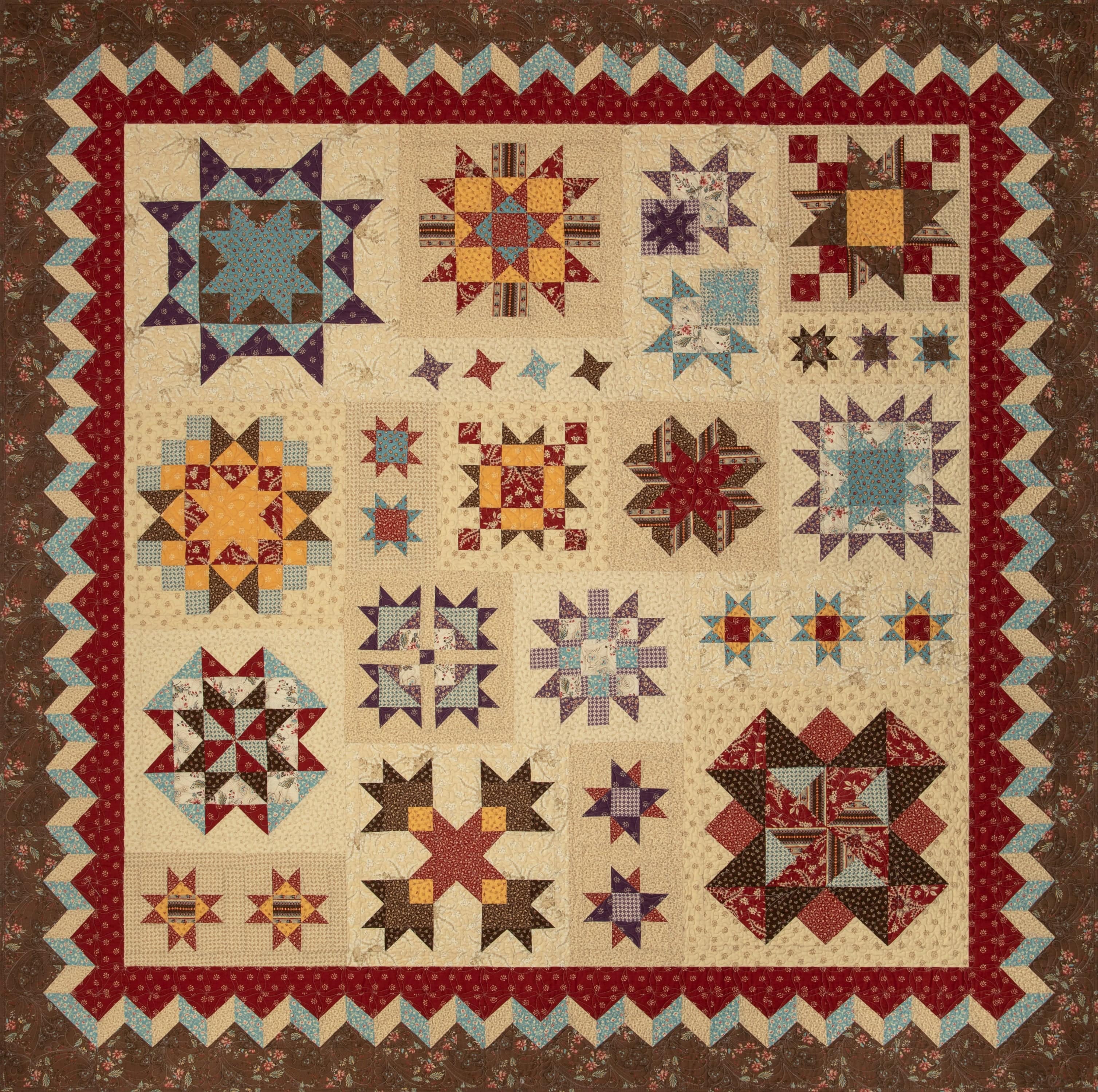 Precut! Oh Susanna's Stars - 2025 Month 3 Block 3 OSS25-03