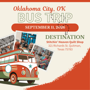 Quilt Shop Bus Trips from Oklahoma City, OK - September 11, 2026 BUS-OKC-SEP26