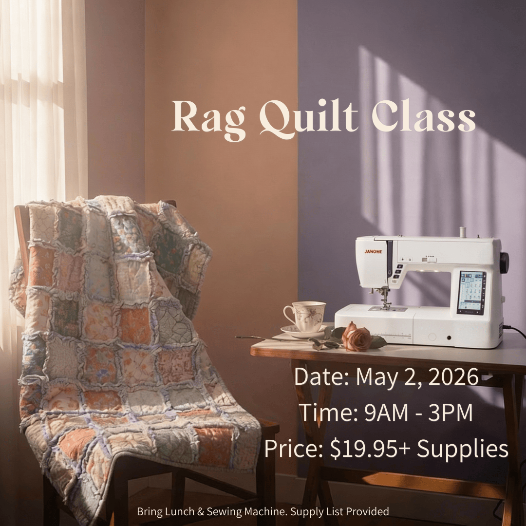 Rag Quilt Class - May 2, 2026 RAGCLASS-MAY'26