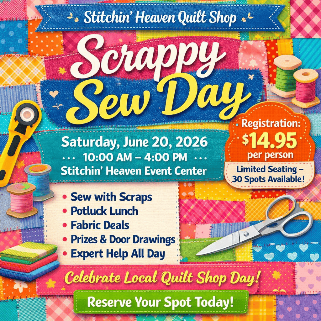 Scrappy Sew Day - June 20, 2026 SCRAPSEW-JUN26
