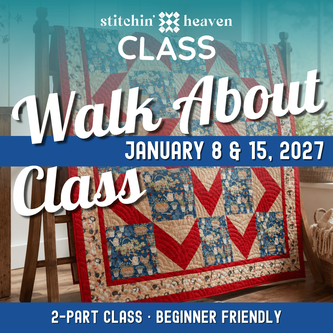 The Walk About Quilt Class WALKABOUT-OCT26