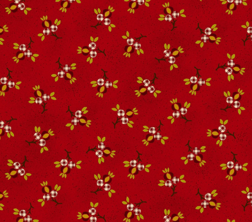 Tiny Pomegranates Garnet - Garnet & Gingham 1344-88