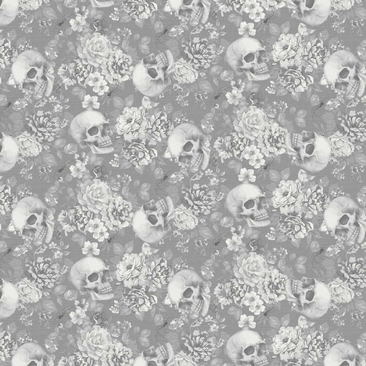 Floral and Skull Toss - Pretty Scary 8946-93