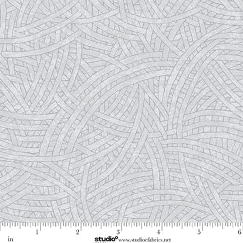 Tangled Cotton Fabric - Pewter (Studio E) E-TANGLED-8866-91
