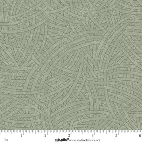 Tangled Cotton Fabric - Sage (Studio E) E-TANGLED-8866-69