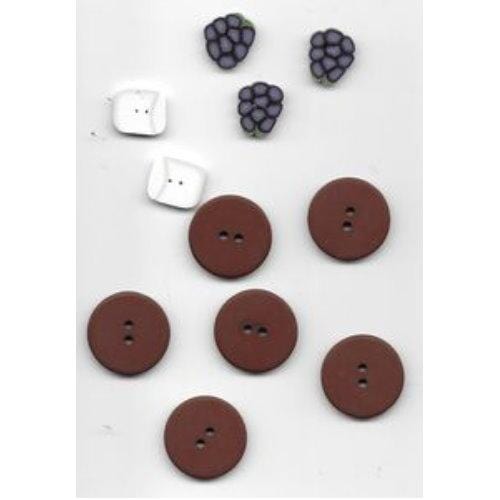 Camp Sugar Bear Button Pack - The Quilt Company CAMP109